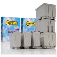 Epson aanbieding: 3 x T050 zwart + 3 x T052 kleur (123inkt huismerk)