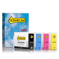 Epson aanbieding: SJIC36P-serie zwart + 3 kleuren (123inkt huismerk)