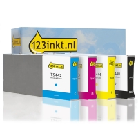 Epson aanbieding: T544-serie zwart + 3 kleuren (123inkt huismerk)