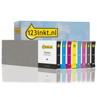 Epson aanbieding: T544-serie zwart + 7 kleuren (123inkt huismerk)