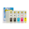 Epson aanbieding: T907 serie 2x zwart + 3x kleur (123inkt huismerk)  160845