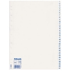 Esselte 100156 plastic tabbladen A4 wit met 31 tabs (11-gaats)