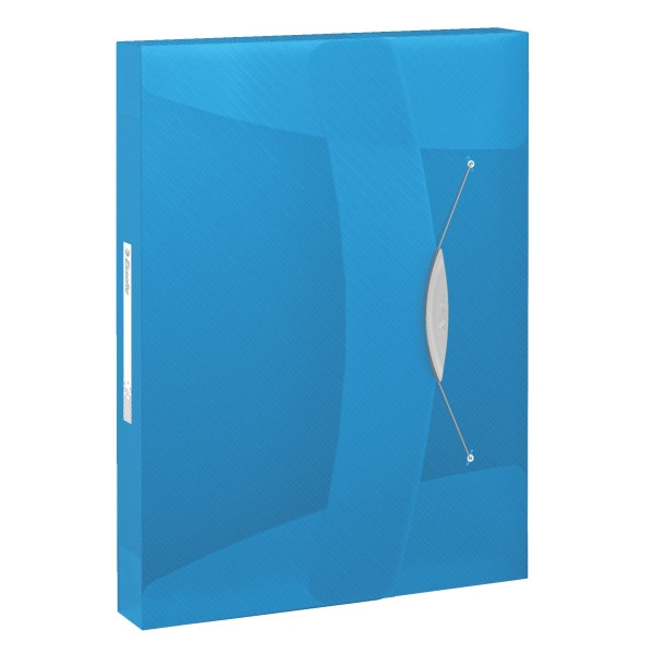 Esselte 6240 Vivida documentenbox transparant blauw 40 mm (380 vellen) 624047 203219 - 1