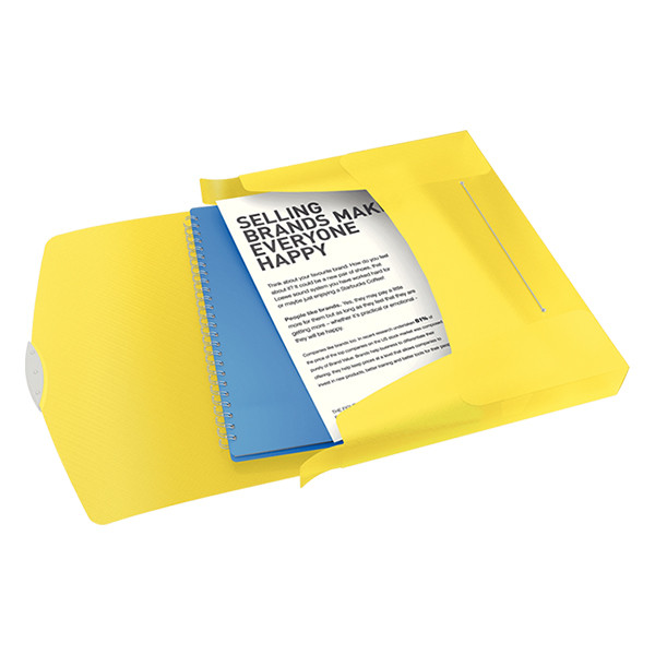 Esselte 6240 Vivida documentenbox transparant geel 40 mm (380 vellen) 624052 203222 - 2