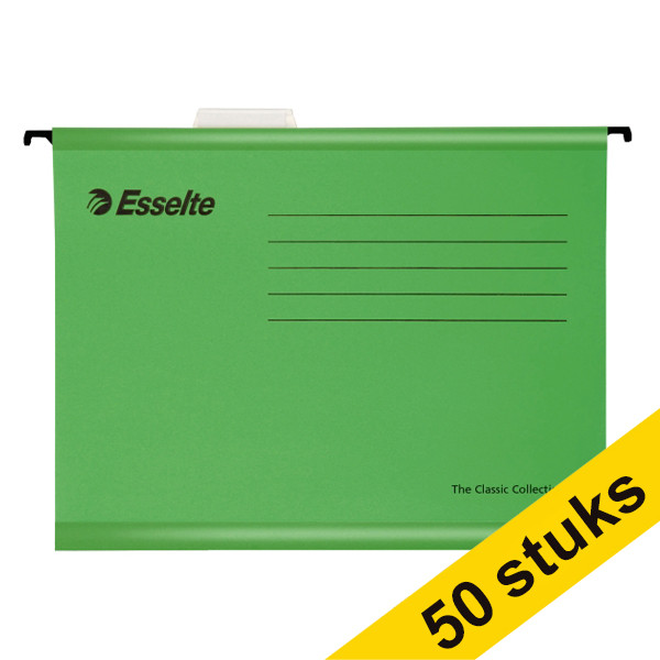 Aanbieding: 2x Esselte Classic versterkte hangmap - voor folio, groen (25 stuks) 203163 - 1