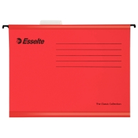 Esselte Classic versterkte hangmap - voor folio, rood (25 stuks) 90378 203237