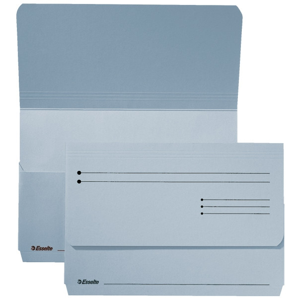 Esselte Pocket-File kartonnen dossiermappen blauw (25 stuks) 15843 203694 - 1
