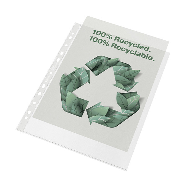 Esselte Recycle Maxi geperforeerd hoesje A4 11-gaats 70 micron (100 stuks) 627494 203503 - 1