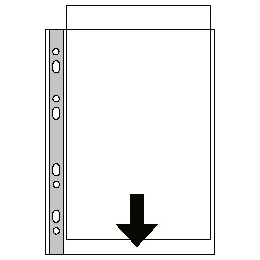 Esselte geperforeerd hoesje transparant A3 staand 11-gaats 90 micron (50 stuks) 55231 203924 - 1