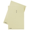 Esselte inlegmap karton met lijnbedrukking en 10 mm overslag crème A4 (100 stuks)