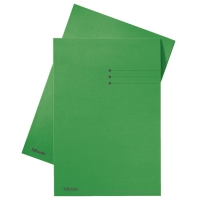 Esselte inlegmap karton met lijnbedrukking en 10 mm overslag groen A4 (100 stuks) 2013408 203628