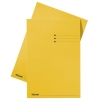 Esselte inlegmap karton met lijnbedrukking formaat folio geel (100 stuks) 2012406 203640