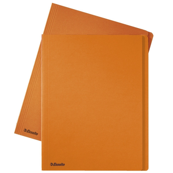 Esselte inlegmap van dossierkarton met 10 mm overslag A4 oranje (100 stuks) 1033413 203654 - 1