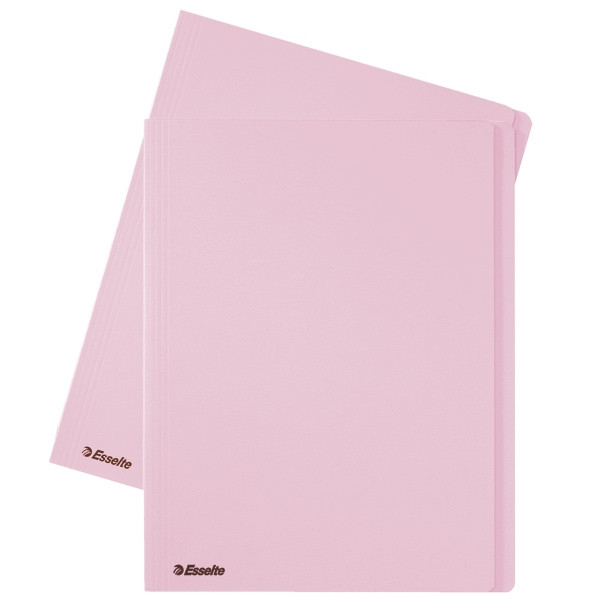 Esselte inlegmap van dossierkarton met 10 mm overslag A4 roze (100 stuks) 1033421 203658 - 1