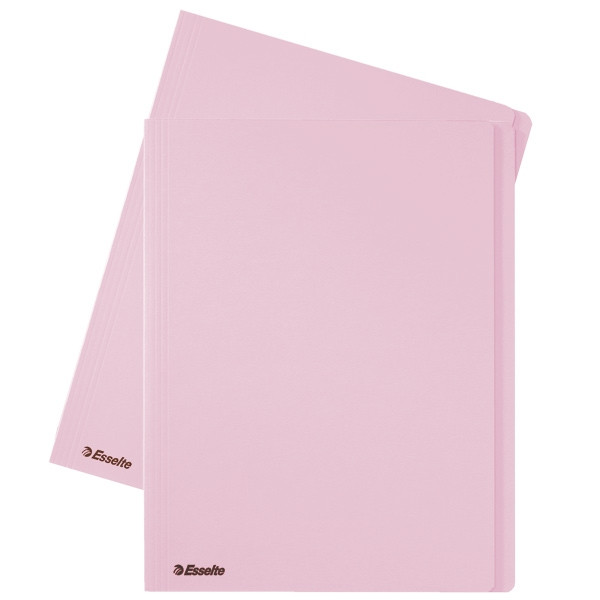 Esselte inlegmap van dossierkarton met 10 mm overslag A4 roze (100 stuks) 1033421 203658 - 1