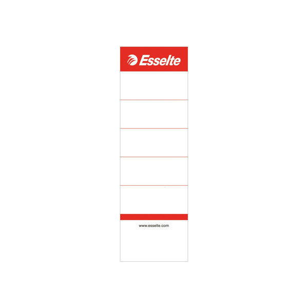 Esselte rugetiketten 50 x 158 mm insteek breed wit (100 stuks) 81080 227503 - 1