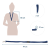 Europel keycord met karabijnhaak blauw (10 stuks) 121277 226968 - 3