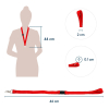 Europel keycord met karabijnhaak rood (10 stuks) 121276 226967 - 3