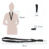 Europel keycord met karabijnhaak zwart (10 stuks) 121275 226966 - 3