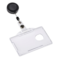 Europel naambadge open met afrolmechanisme 85 x 54 mm (10 stuks) 121288 226974