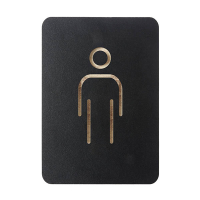 Europel pictogrambord man zwart 226999