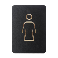 Europel pictogrambord vrouw zwart 227000