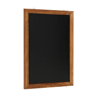 Europel wandkrijtbord met lijst 50 x 70 cm naturel 226989