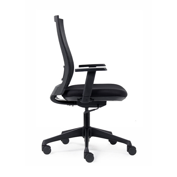 Euroseats Canillo bureaustoel net zwart (incl. armsteunen)  205877 - 3