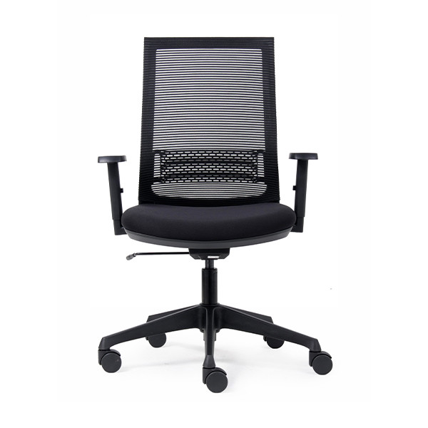 Euroseats Canillo bureaustoel net zwart (incl. armsteunen) 205877 - 2
