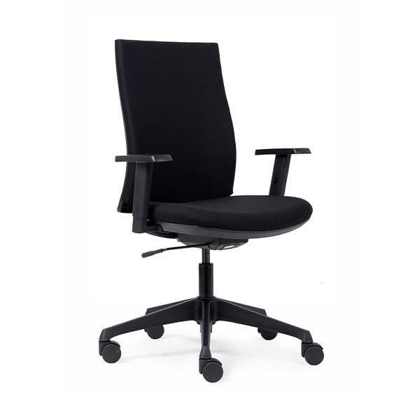 Euroseats Canillo bureaustoel stof zwart (incl. armsteunen)  205876 - 1