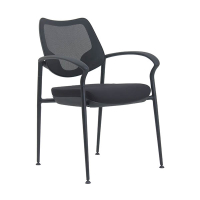 Euroseats Curve vergaderstoel zwart 205805