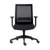 Euroseats Evora bureaustoel zwart (incl. armsteunen) 205894 - 1