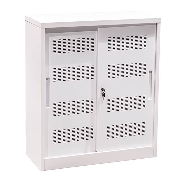 Euroseats schuifdeurkast wit 105 x 90 x 40 cm 205804 - 3