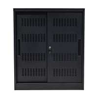 Euroseats schuifdeurkast zwart 105 x 90 x 40 cm 205803