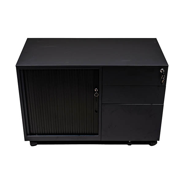 Euroseats verrijdbaar ladeblok (rechts) met schuifdeurkast zwart 205802 - 3