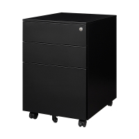 Euroseats verrijdbaar ladeblok zwart (met 1 universele lade) LAD.003.BL 205888