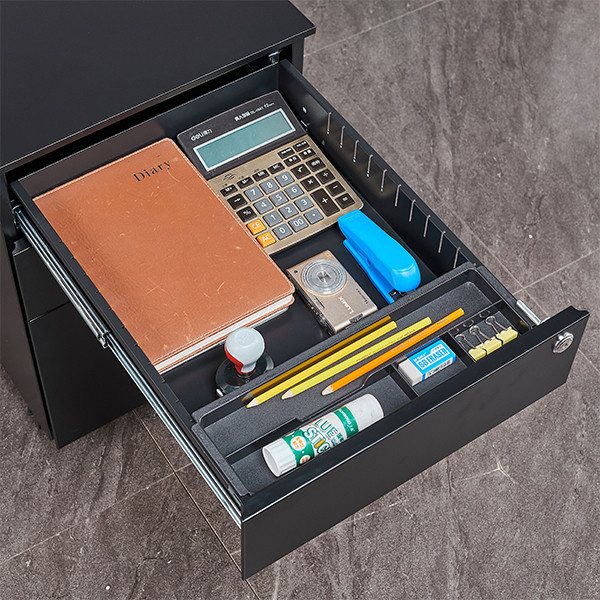 Euroseats verrijdbaar ladeblok zwart (met 1 universele lade) LAD.003.BL 205888 - 4