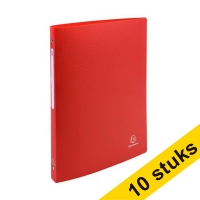 Exacompta Aanbieding: 10x Exacompta ringmap met 4 O-ringen rood (15 mm)  404469