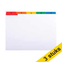 Aanbieding: 3x Exacompta tabkaart wit 210 x 160 mm A5 (1 set)
