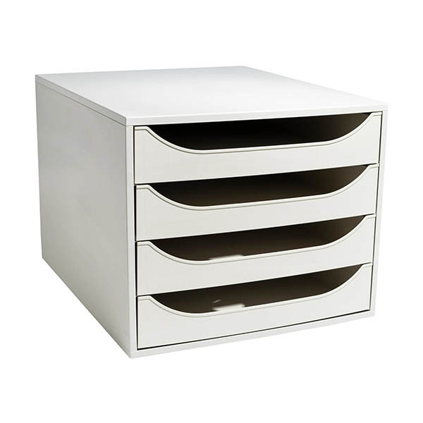 Exacompta Ecobox Office ladeblok grijs (4 laden) 404693 - 1
