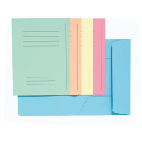 Exacompta Super 210 dossiermap met 3 kleppen en lijnbedrukking A4 assorti (50 stuks) 404681
