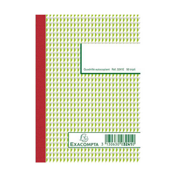 Exacompta doorschrijfpapier (drievoud) 148 x 105 mm geruit 5 mm 50 vellen 404604 - 1