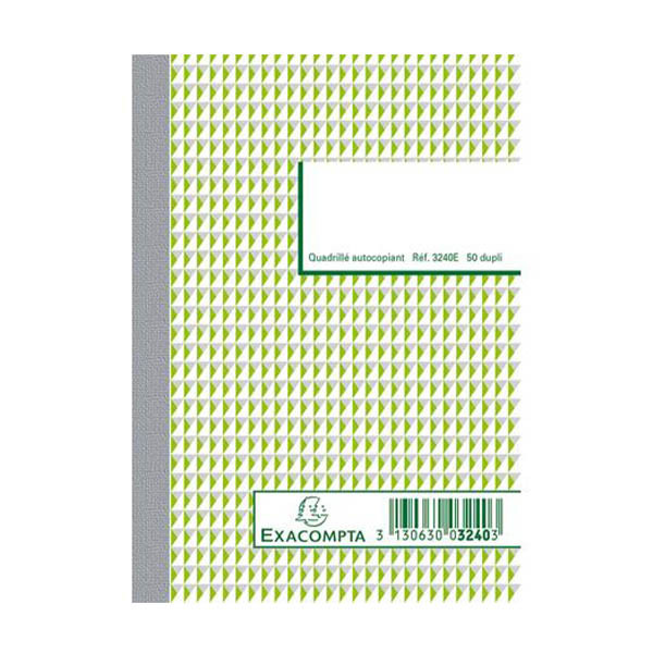 Exacompta doorschrijfpapier (tweevoud) 148 x 105 mm geruit 5 mm 50 vellen 404603 - 1