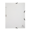 Exacompta elastomap glanskarton wit A4