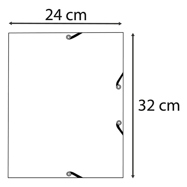 Exacompta elastomap glanskarton zachtroze A4 55274E 404161 - 6