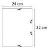 Exacompta elastomap glanskarton zachtroze A4 55274E 404161 - 6