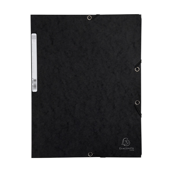 Exacompta elastomap glanskarton zwart A4 55501E 404017 - 1