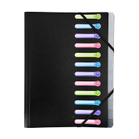 Exacompta sorteermap PP zwart (12 tabs) 404688