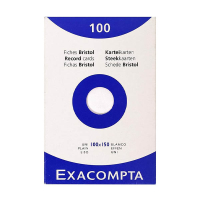 Exacompta steekkaart blanco 100 x 150 mm (100 stuks) 404625
