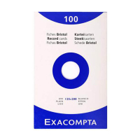Exacompta steekkaart blanco 125 x 200 mm (100 stuks) 404626